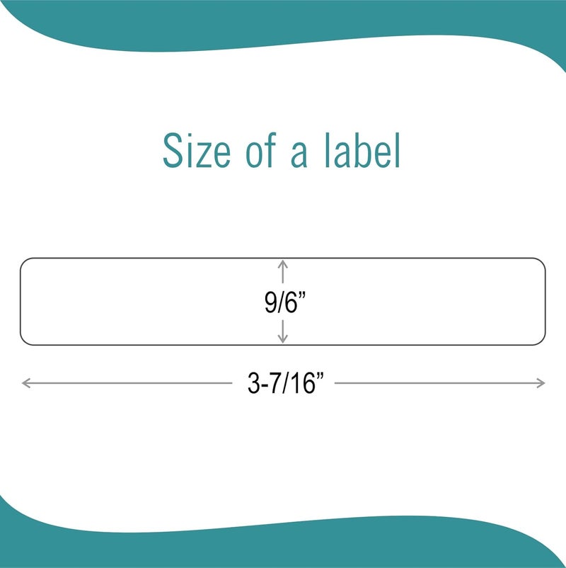 EXTRIC File Folder Labels 32 Sheets File Labels White Stickers a Total of 256 File Labels for File Folders - Image 1